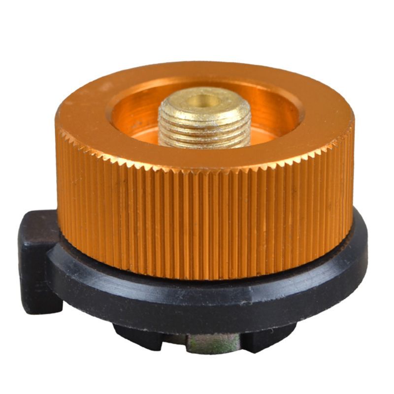 Camping Stove Adaptor Conversion Outdoor Valve Connectors Gas Adapter: Yellow