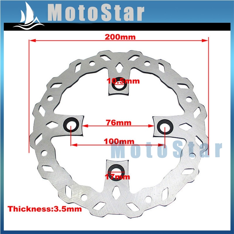 200mm Bremsscheibe Rotor Für SDG Rad 50cc 70cc-190cc stampfen Dämon X Thumpstar DHZ SSR Piranha Forscher braaap Atom