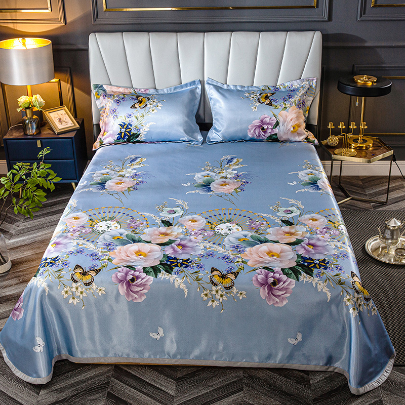 Verano Cool Sleeping Bed sábana 230x250cm aguacate impreso suave transpirable cama Mat colchones cubierta para adultos niños w/2 funda de almohada: Model 3