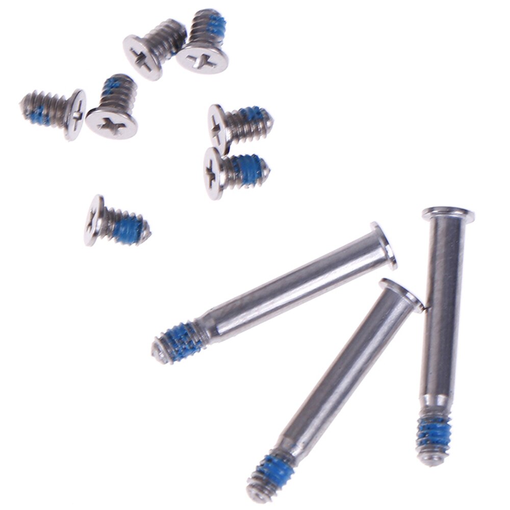 1 conjunto de parafusos para macbook, 13, 15, 17 polegadas, tampa traseira, para macbook a1278, a1286, a1297, parafusos de cobertura inferior do computador