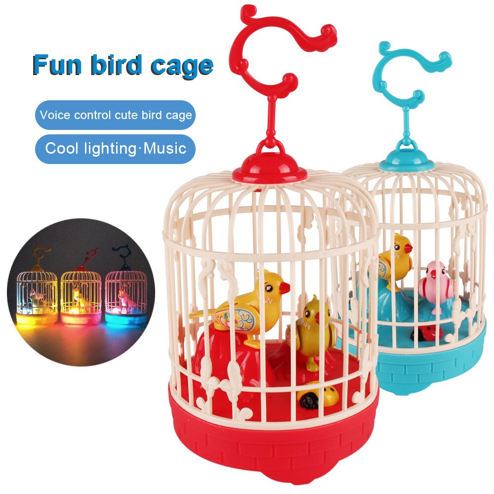 Singing&amp;Chirping Bird In Cage Realistic Sounds&amp;MovementsSinging Chirping Bird Toy In Cage Realistic Sounds Movements Activated
