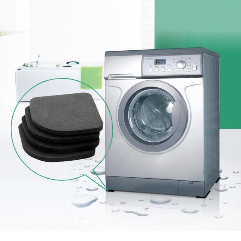 4pcs Refrigerator Washing Machine Shock Pads Anti-vibration Pad Mat Multifunctional Non-slip Mats cusion Bathroom Accessories