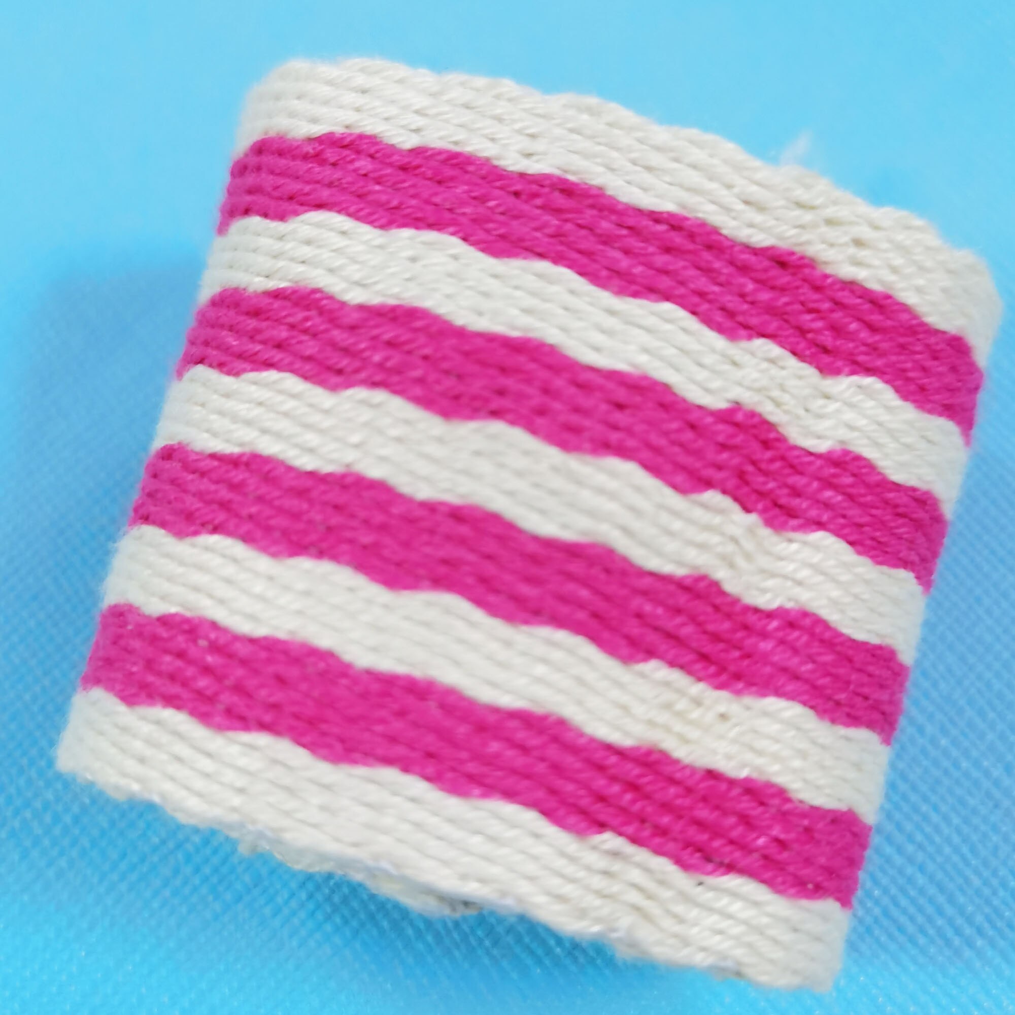 38mm Coloful Polyeste Webbing Striped Heavy weight Purse Straps Belting Bag Bandles Bag Strap for Tote Bag Upholstery Webbing: 01-rose red