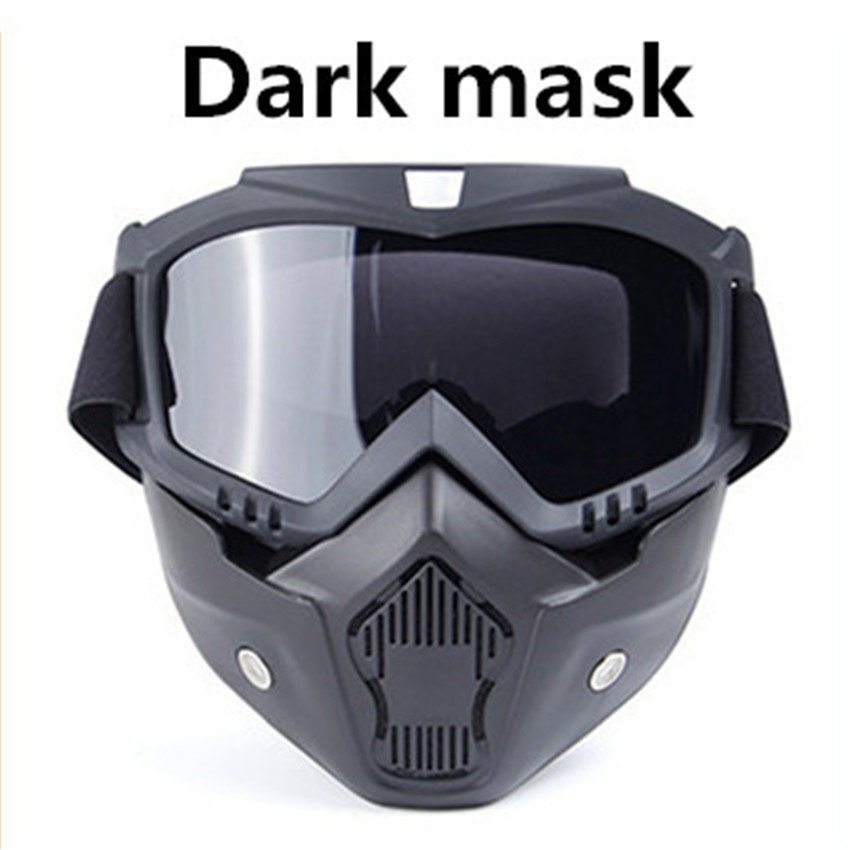 Vintage Motorhelm Bril Motocross Helm Bril Retro Winddicht Open gezicht Helmen Goggles Masker