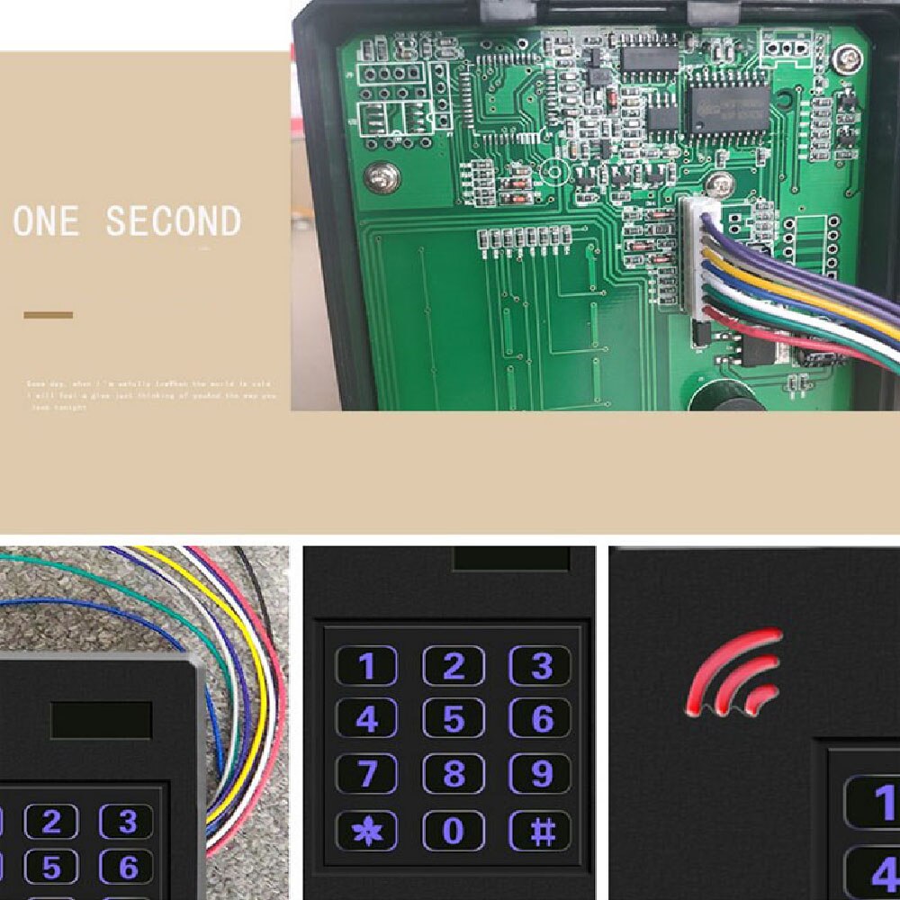 Wasserdichte tastatur RFID 125Khz/13,56 Mhz Ich würde IC Zugriff Kontrolle Leser Eintrag Zugriff Kontrolle Tastatur wiegand 26 34 ausgang Leser