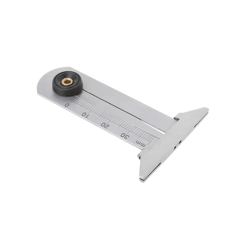 Stainless Steel Car Tyre Tread Depth Gauge 0-30mm Caliper Depth Measurement Tool