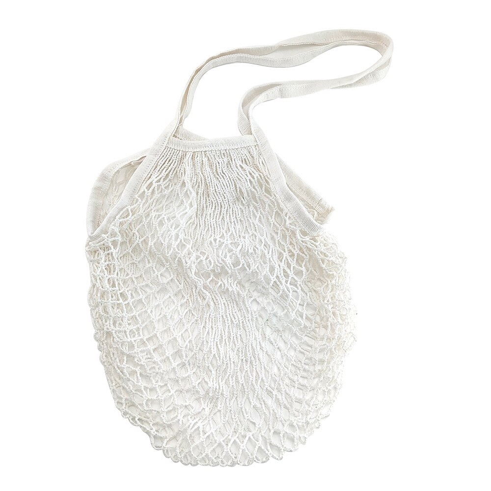 Bolso de compras de malla reutilizable para mujer, bolsa de almacenamiento de fruta con cordón, tejido de red, para tienda de comestibles, novedad: D