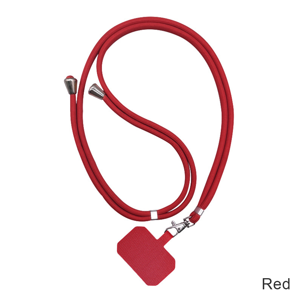 Universele Card Intrekbare Crossbody Telefoon Hanger Mobiele Telefoon Lanyard Voor Mannen En Vrouwen Halterneck Anti-Verlies Artefact: Red