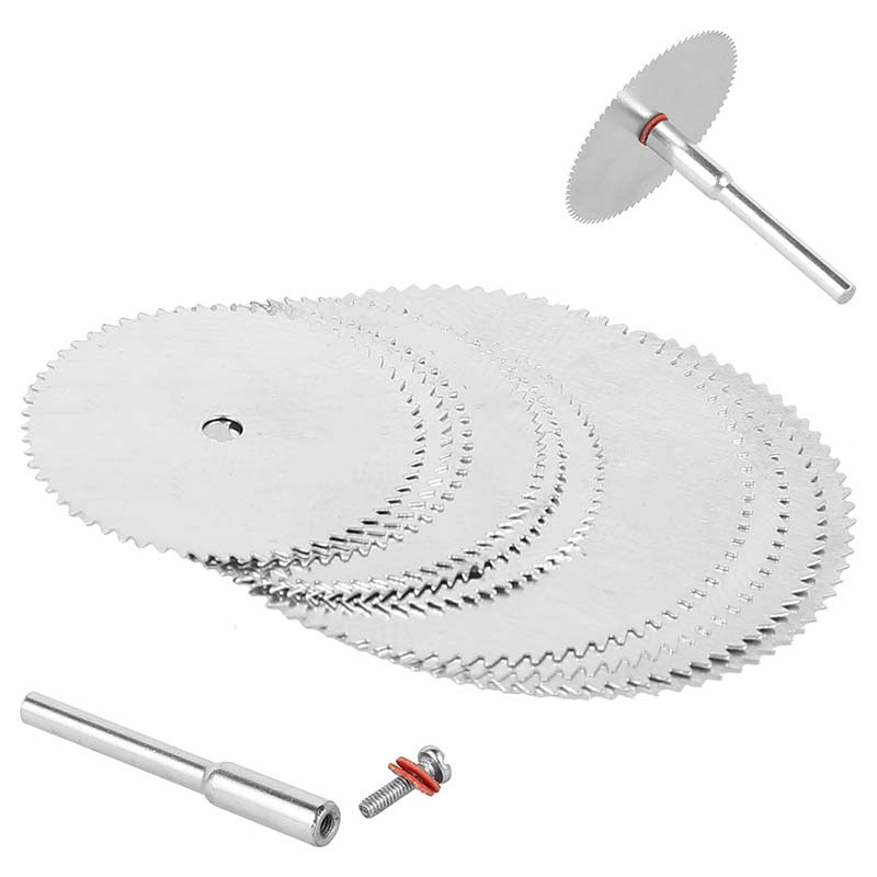 Mini hoja de sierra Circular disco de corte y molienda eléctrica, herramienta rotativa para Dremel, cortador de Metal, herramienta eléctrica, discos de corte de madera, 11 Uds.