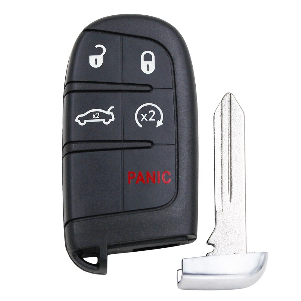 2/2 + 1/3/4/4 + 1/5 Knoppen Keyless Smart Remote Key Shell Case Fob Voor Chrysler Dodge journey: 5 Button