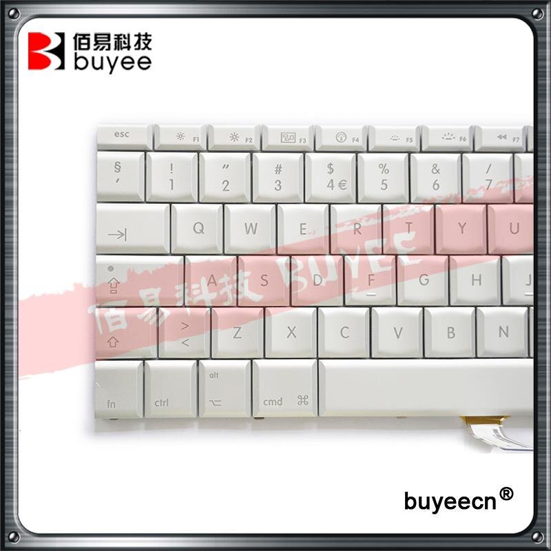 Original 15.4" A1260 A1226 A1211 Norwegian Norsk Keyboard For Macbook Pro Norway Keyboards with backlight Replacement White