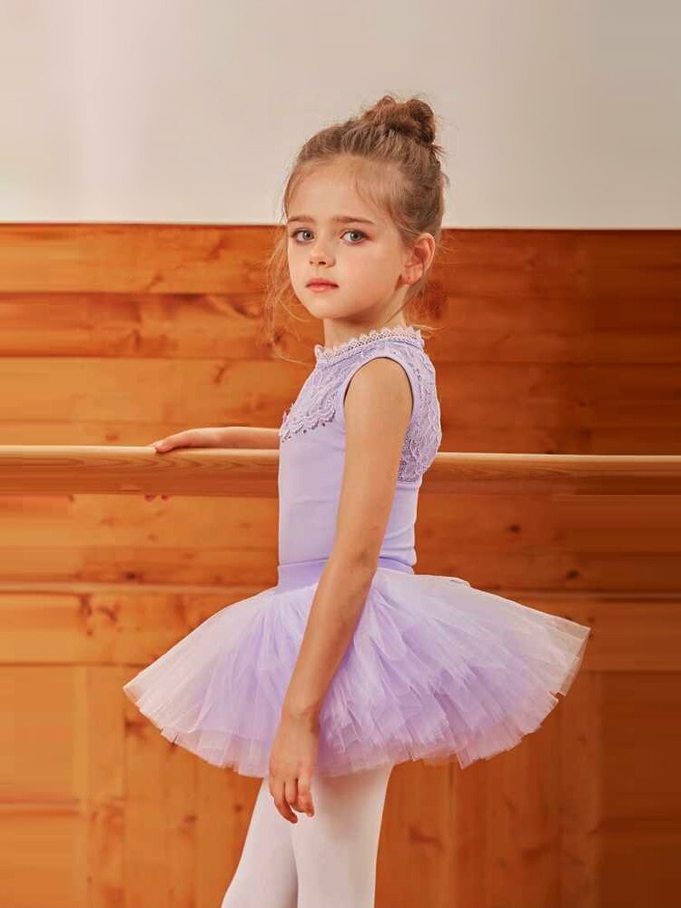 Professionele Kinderen Ballet Tutu Rose Roze Wit Paars Violet Elastische Taille Vier-Layer Mesh Tule Zwanenmeer Dans Bal rok