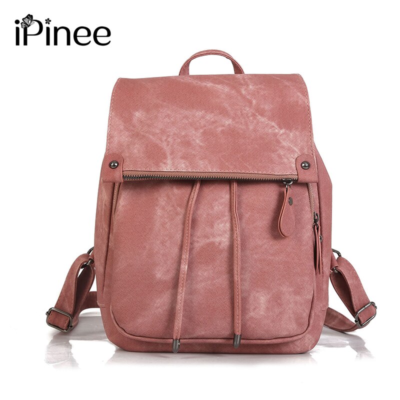 Ipinee Mode Rugzak Vrouwen Luxe Dames Rugzak Pu Leer Rugzak Schouder Reizen Ongedwongen Rugzak