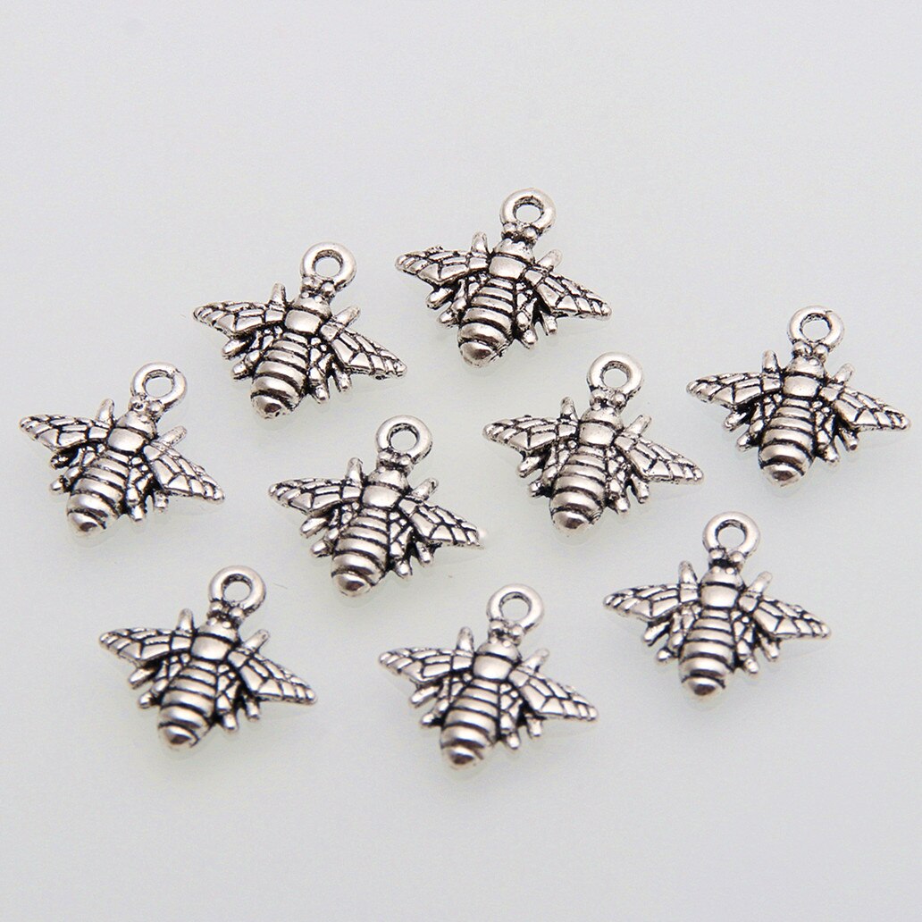 Mini pingente de colmeia de abelha, pingente de prata, colmeia de abelha, acessórios artesanais de diy, a3450, 200 peças