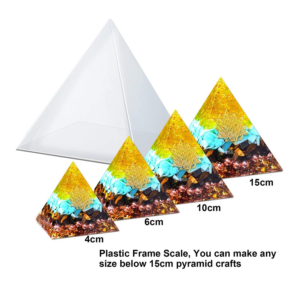15CM Large Pyramid Resin Mold Big Pyramid Form For Candles Silicone Mold Epoxy Resin Mould Concrete Casting Cement Gypsum Form