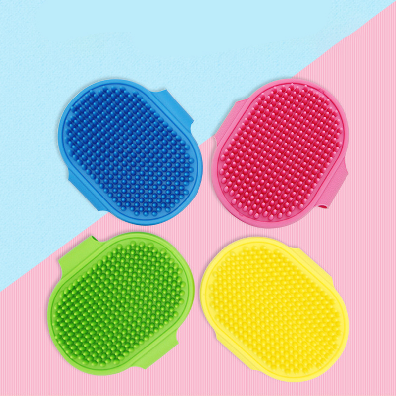 Brosse en caoutchouc souple pour chien et chat, peigne de bain en Silicone pour animaux de compagnie, peigne de Massage, épilateur, fournitures pour animaux de compagnie, toilettage pour chien, équipement de nettoyage