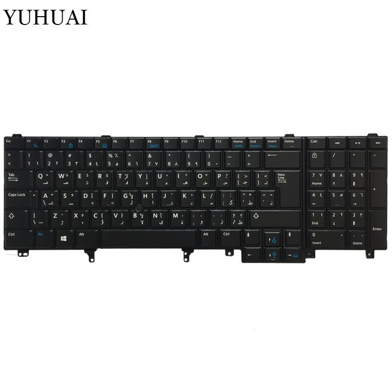 Belgische/Arabisch Laptop Toetsenbord Voor Dell E6520 Teclado E6530 E6540 E5520 E5520M E5530 Zwart Met Backlit Pointer Toetsenbord