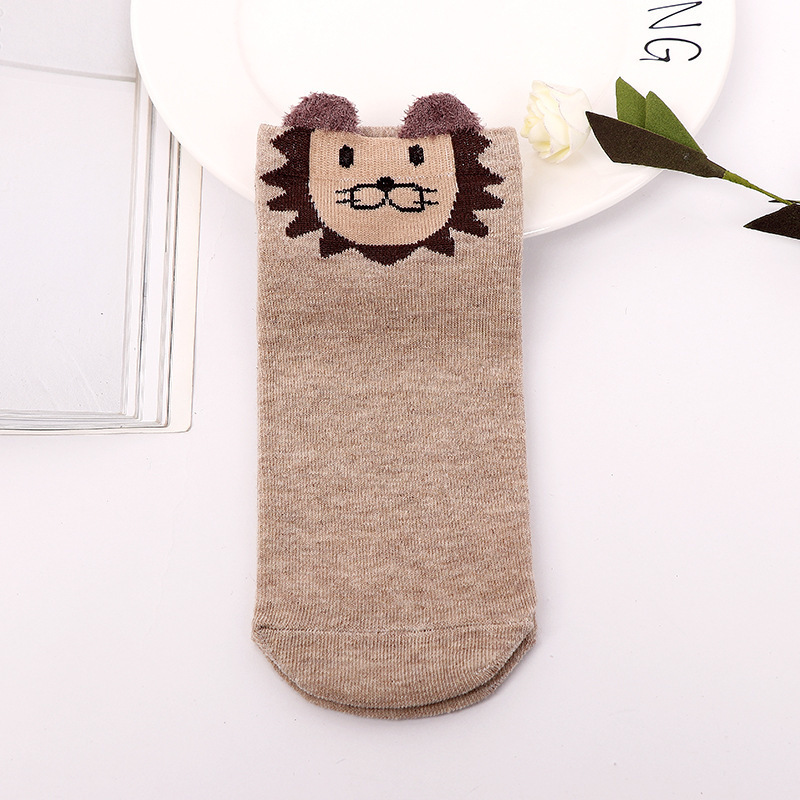 Calcetines tobilleros con estampado de personajes de dibujos animados para mujer, medias tobilleras con estampados, estilo Harajuku, Hipster, XG20, 1 par = 2 uds.: XG20laohu