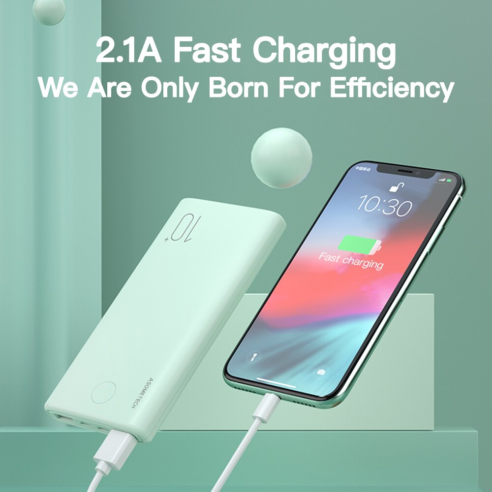 Power Bank 10000 Mah Draagbare Opladen Powerbank 10000 Mah Usb C Poverbank Externe Batterij Oplader Voor Xiaomi Mi 9 8 iphone