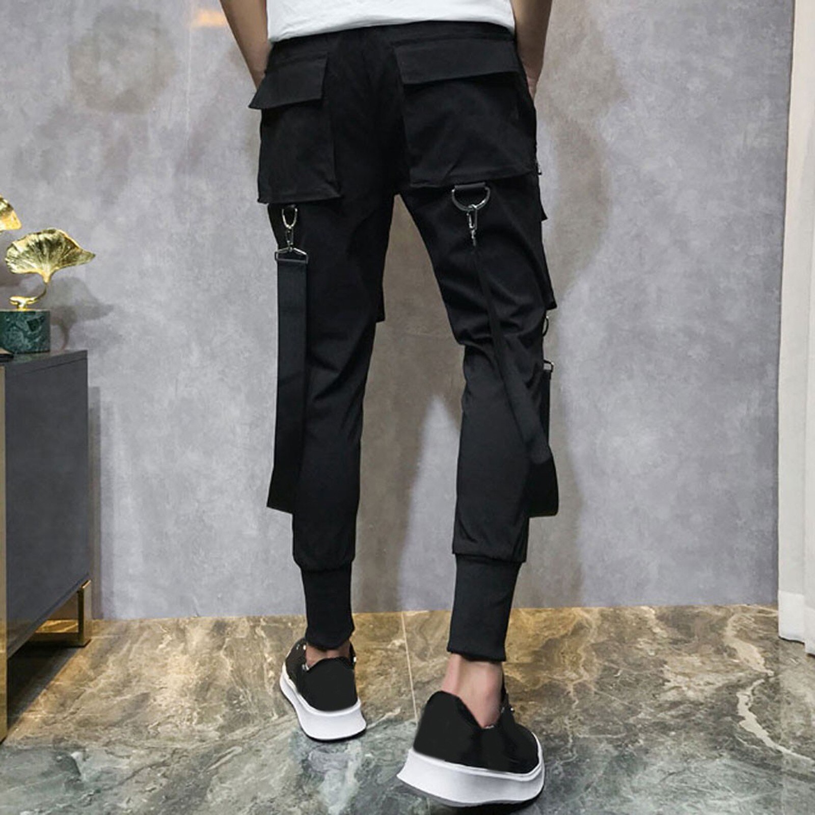 Men's Casual Work Trousers - Multi-Pocket, Breathable, Comfortable Fit