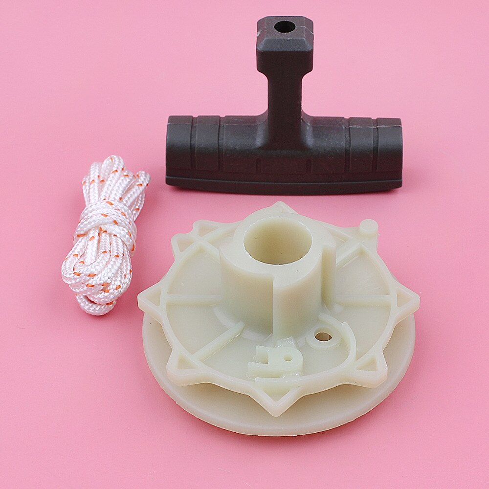 Recoil Starter Pulley Handle Grip Rope Kit For Partner 350 351 McCulloch 335 435 440 Chainsaw Spare Tool Replacement Part