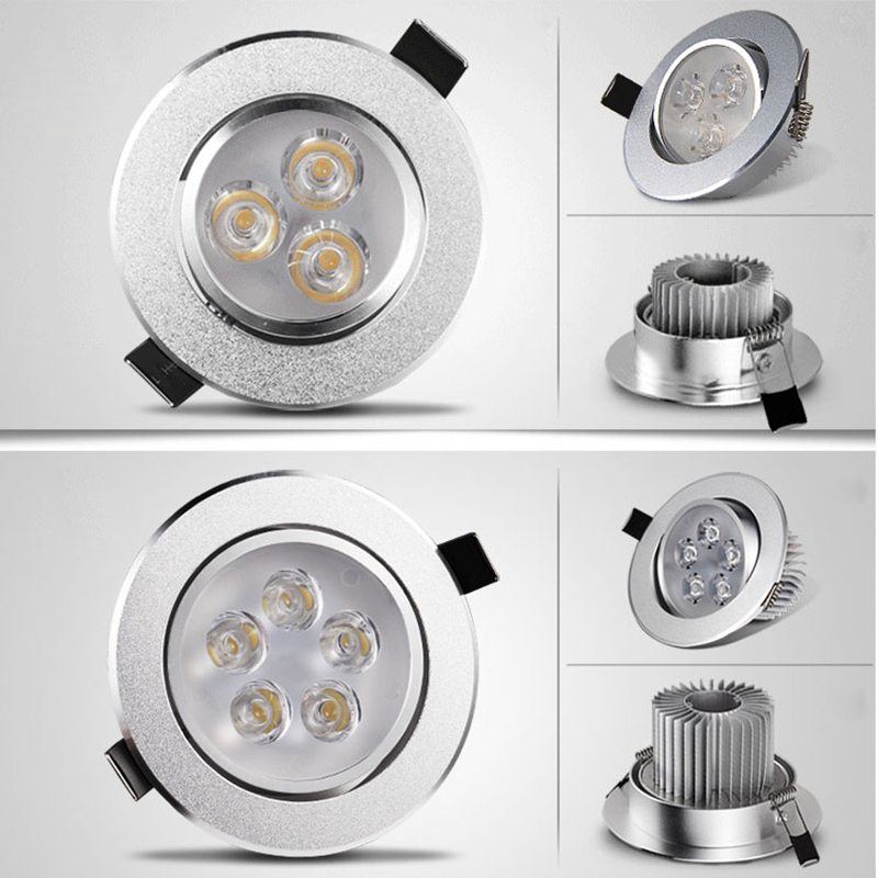 Led-downlight spot led-takinfälld 6w 9w 12w 15w 21w ac220v downlight dimbar led-downlight led-spotlight