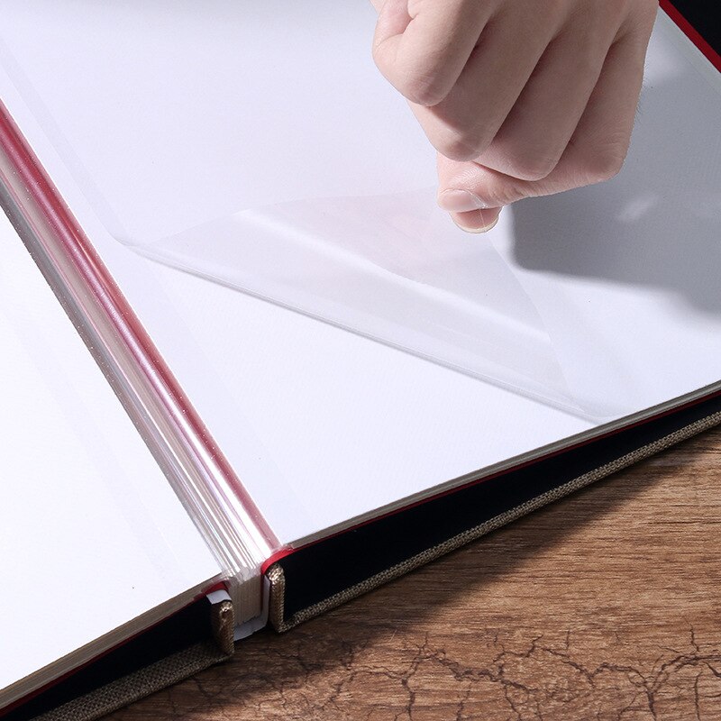 Linnen Zelfklevende Film Diy Goedkope Fotoalbum Bruiloft Album Retro Familie Grote Capaciteit Fotoalbum Handgemaakte creatieve Gaven