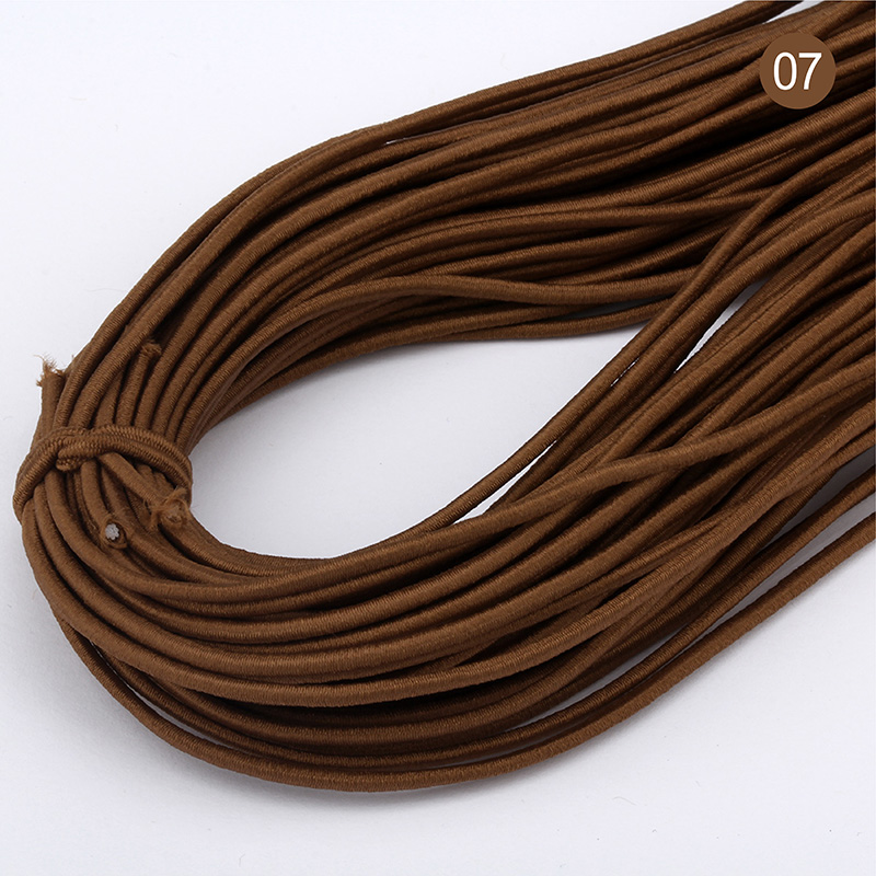 43 meter 2mm miljøvennlig rund gummi elastisk snor stretch elastiske bånd tau smykker armbånd lage plagg tag gjør selv håndverk: 16