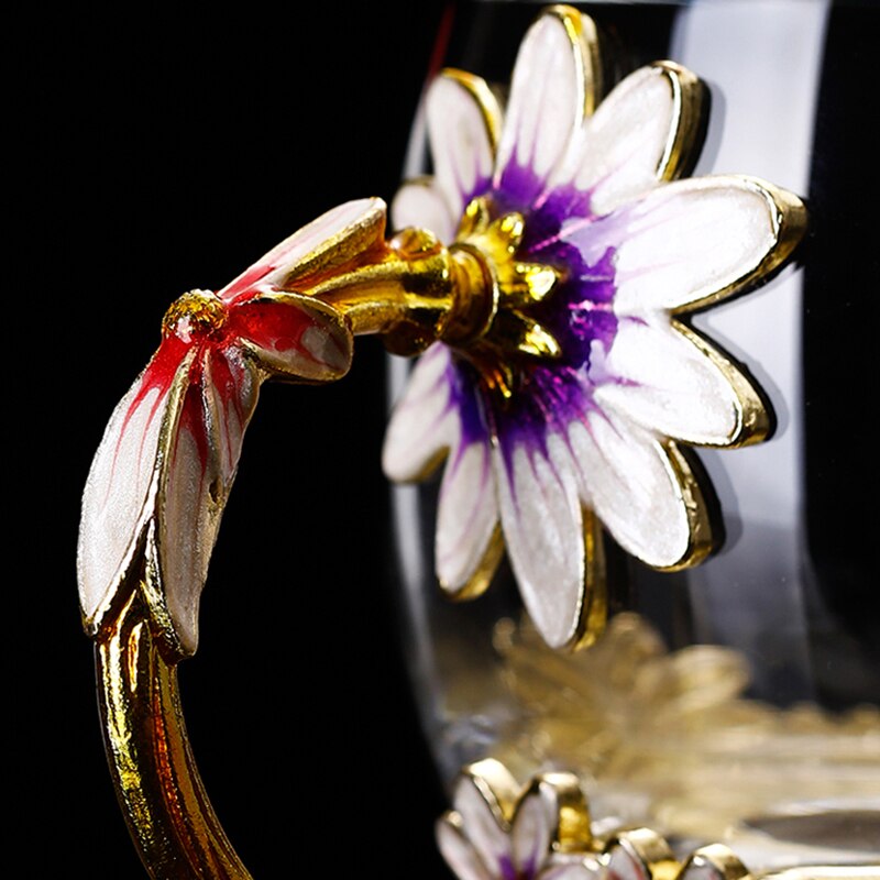Luksus særlige gennemsigtige krystal skære mønstre glas kop til vand te hjem drikkevarer bryllup