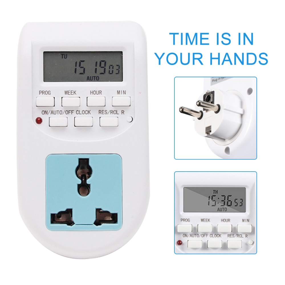 Good EU Plug Energy Saving Timer Programmable Electronic Timer Socket Digital Timer Household Appliances For Home Devices