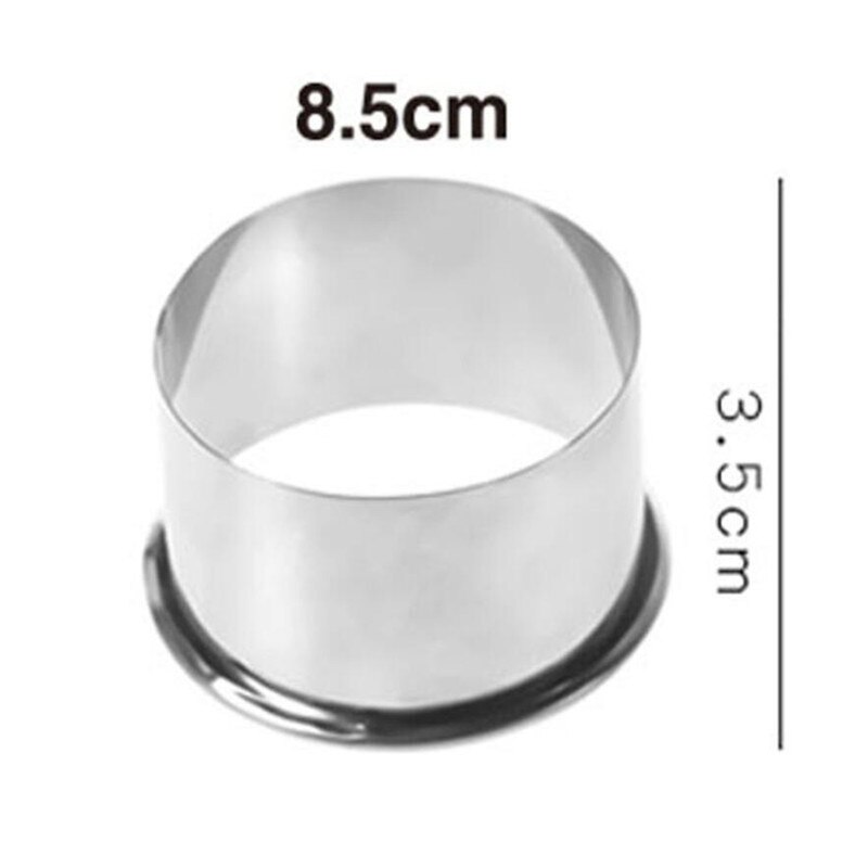 Juego de moldes para hacer Dumplings redondos de acero inoxidable, herramientas de corte de masa, envoltura de pastelería, 3 tamaños: M