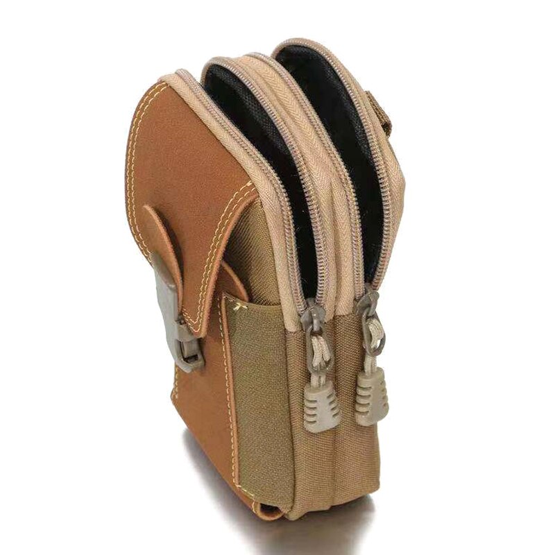 Bolsa de lona impermeable para teléfono móvil, funda tipo billetera, cinturón, monedero, funda para teléfono