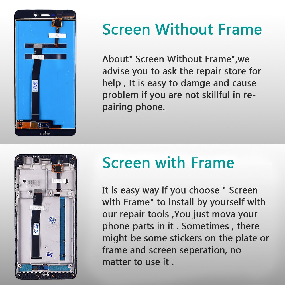 100% testé écran LCD pour Xiaomi Redmi 4A 5.0 pouces écran tactile 1280*720 numériseur cadre d'assemblage avec verre trempé gratuit