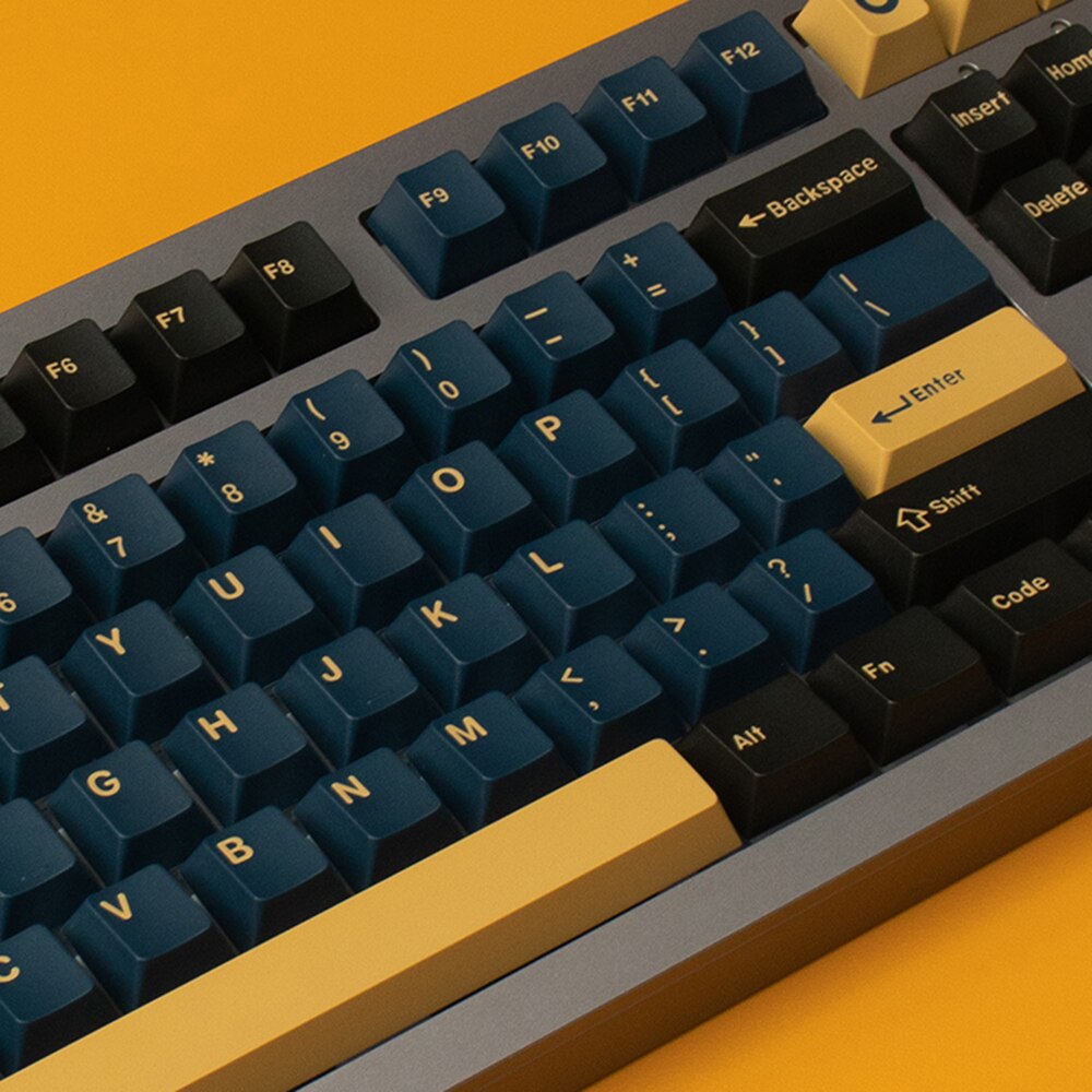 GMK Blue Samurai 173 Keys Keycaps Double Shot Keycap Cherry Profile For Mechanical Keyboard 2U 1.75U Shift 6.25U 7U Spacebar