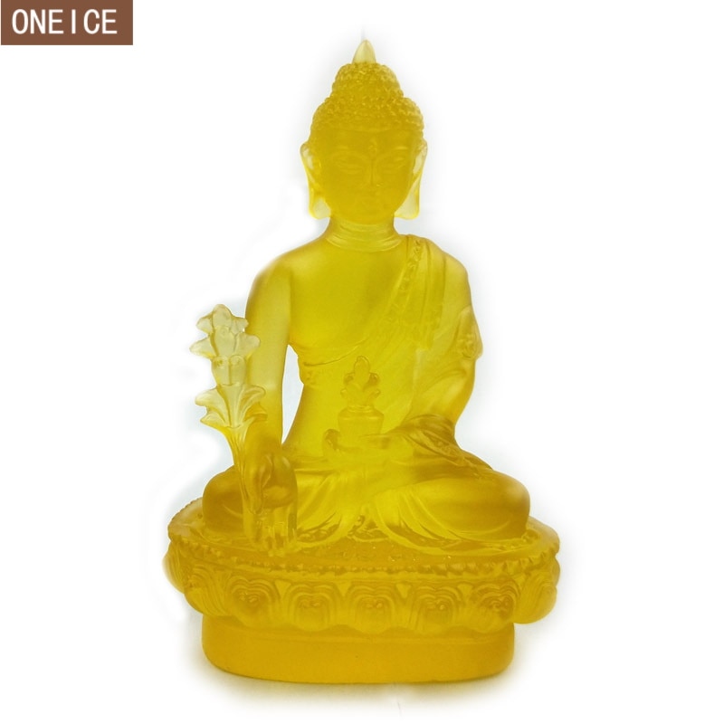 Statues de bouddha émaillées colorées, accessoires de décoration pour la maison, ornements pour la maison, pour l'artisanat,