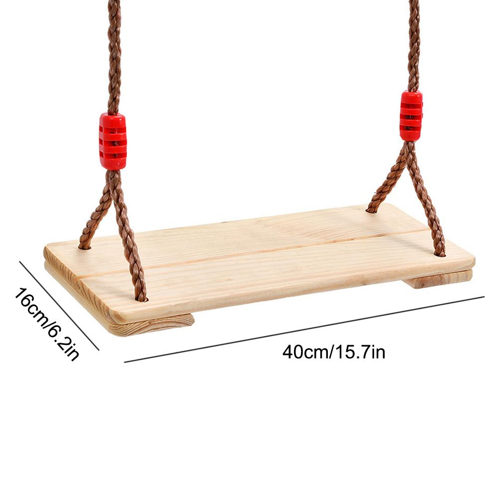 Kids Swing Seat Wooden Tree Swing Seat For Indoor Outdoor Adults Children