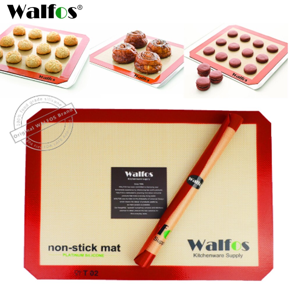 Walfos Bakplaat Liner Non-Stick Siliconen Bakken Mat Non-stick Bakken Cookie Liner Pastry Mat Bakvormen Keuken tool