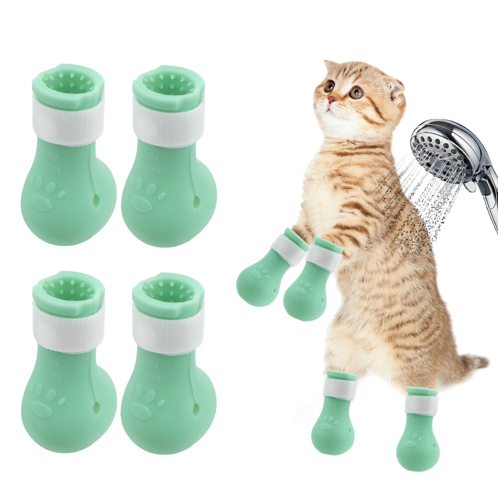Elektrische Head Massager Multifunctionele Gezondheidszorg Voor Hoofdhuid Body Schouder Hals Huisdier Kat Hond Massage Stress Oplaadbare: 4 PCS Feet Cover