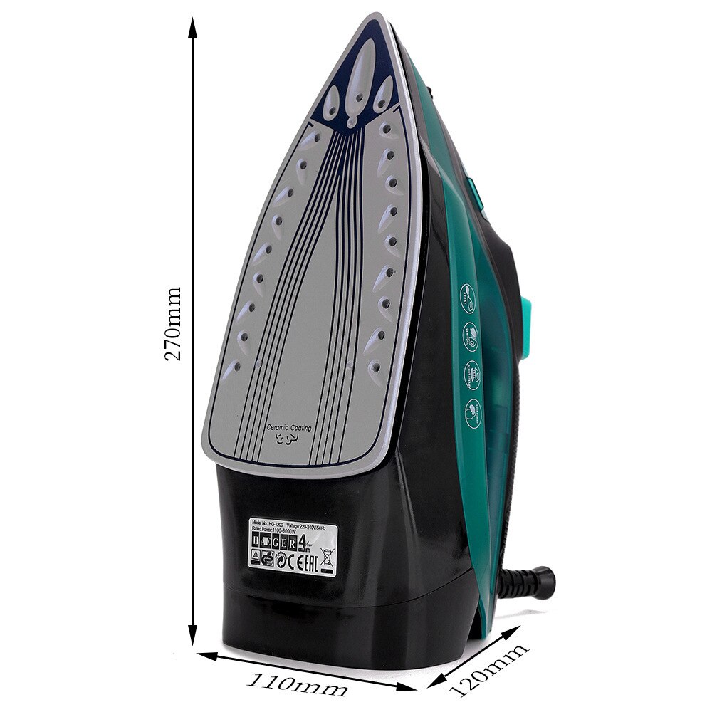 High Power Stoomstrijkijzer Draagbare Mini Ijzer Multifunctionele Thuis Handheld Automatische Power-Off Schoon Verstelbare Elektrische Strijkijzers 2600W