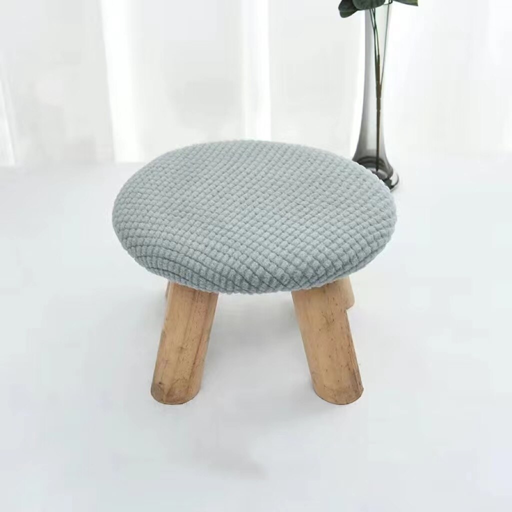 2Pcs Mushroom Small Stool Cover Simple Universal Round Seat Stool Cover Surface Protective Cover Cute Small Stool Cover
