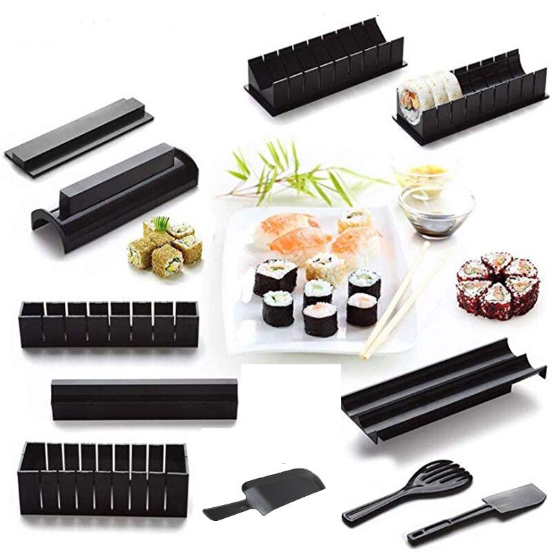 Making Sushi Tools Sushi Maker Equipment Kit Japanese Rice Ball Cake Roll Mold Sushi Multifunctional Mould Easy to make Food