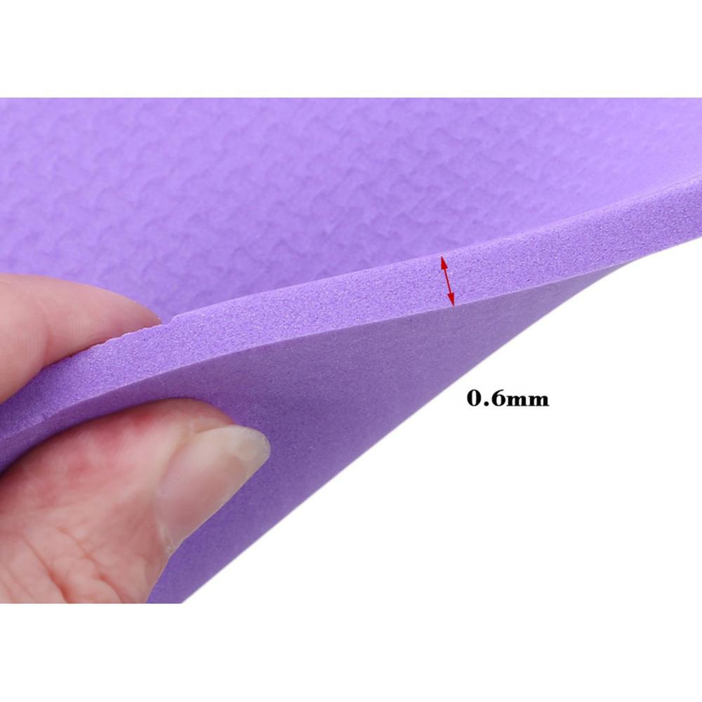 6mm Thickened Non-slip Yoga Mat NBR Fitness Gym Mats Sports Cushion Gymnastic Pilates Pads With Yoga Bag & Strap