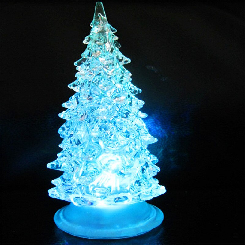 To koster farverige akrylnatlampe til juletræ julenatlys 2c og slutter 15 centimeter