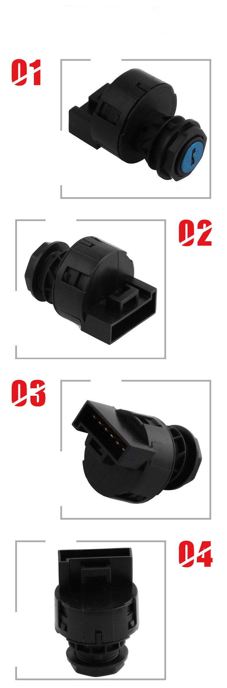 Contactslot voor polaris rzr  xp 570 800 900 1000 ranger sportsman 3- positie