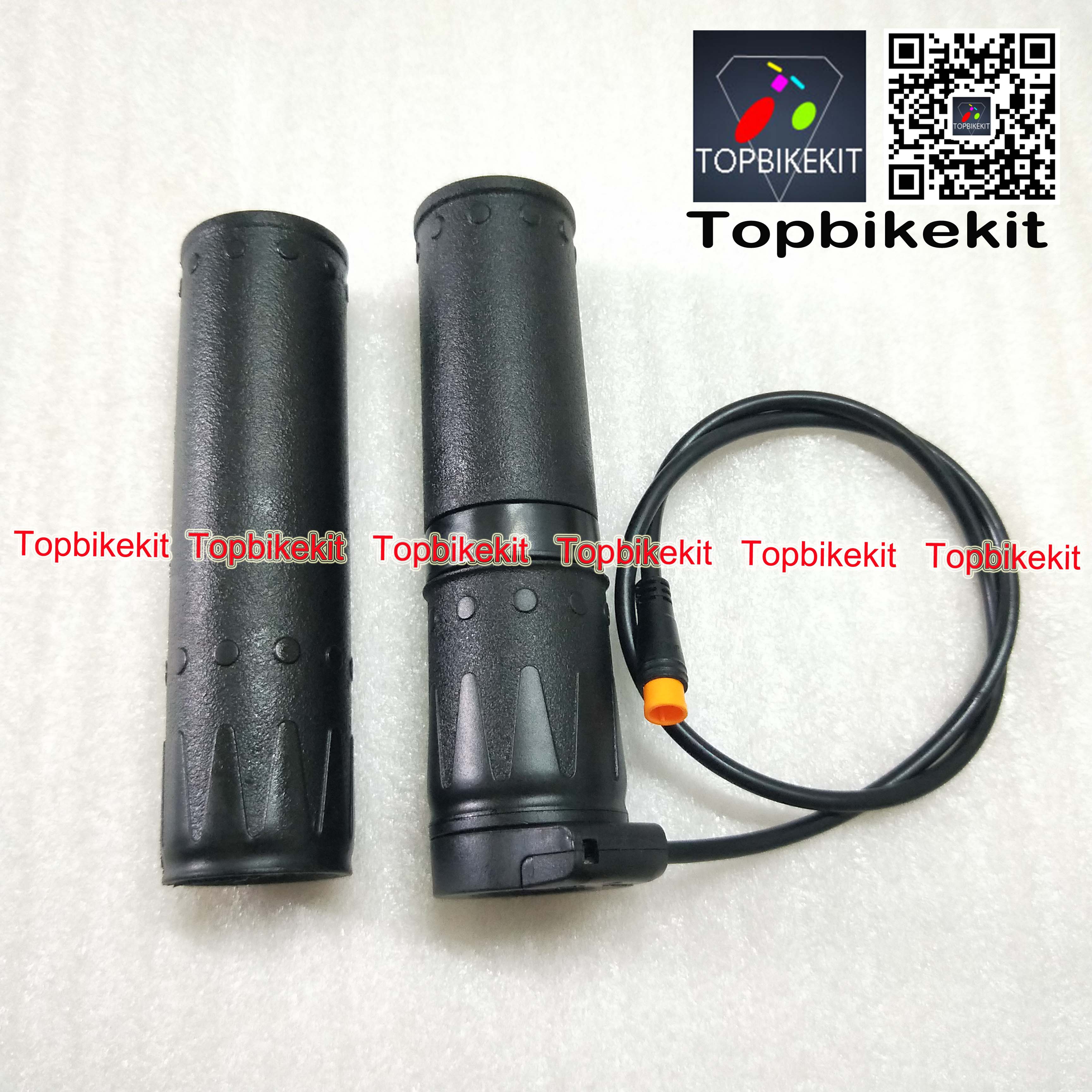 Ebike Wuxing Half Twist throttle FT158 with 3Pins Julei Waterproof Connector Wuxing Throttle for Electric Bike