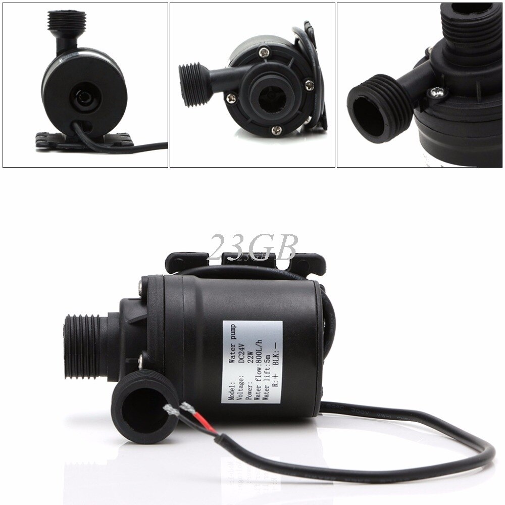 DC 12 V/24 V Waterpomp Solar Borstelloze Motor Watercirculatie 800L/H 5m JUN24_25