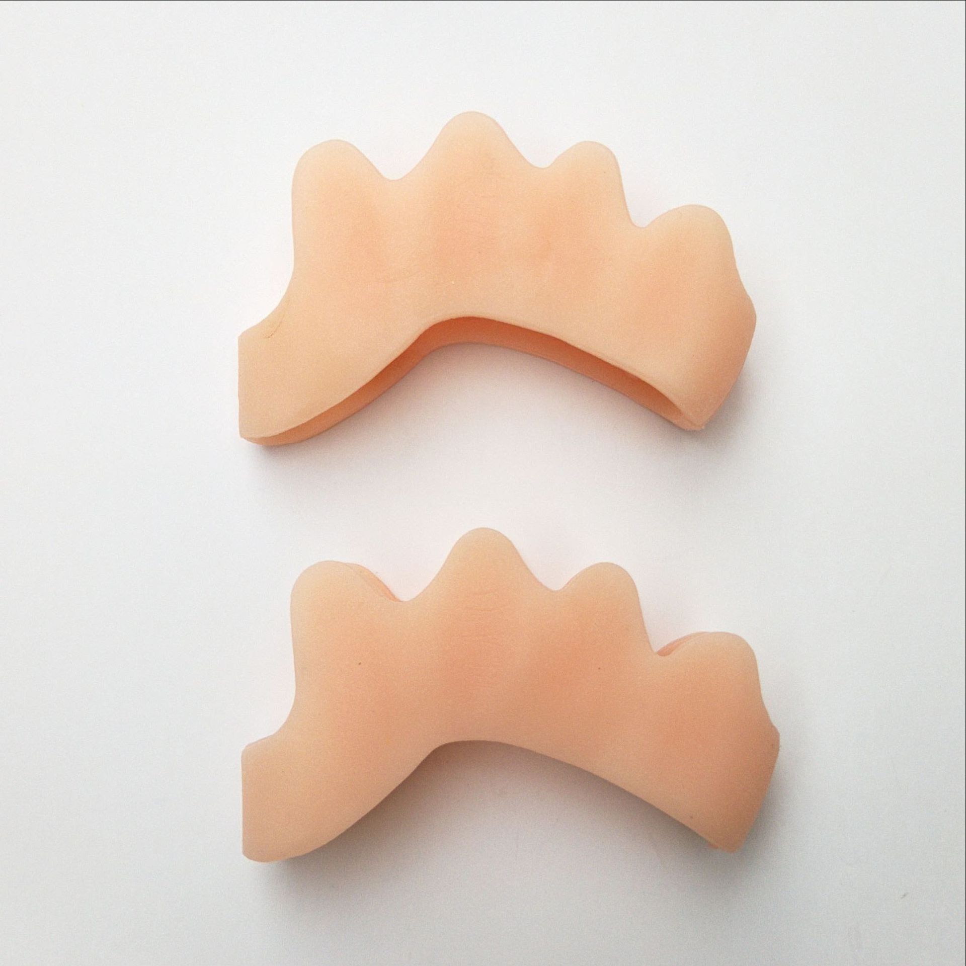 Separadores de dedos de los pies para corregir juanetes y restaurar los dedos de los pies a su forma Original, estirador de dedos del pie alisador correctores de dedos grandes, 1/2 pares: 1Pair Beige for Kid