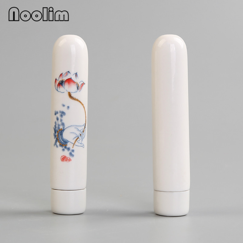 Cerâmica jingdezhen mini latas seladas de viagem pintadas à mão, garrafa de armazenamento portátil, frasco de chá pequeno requintado