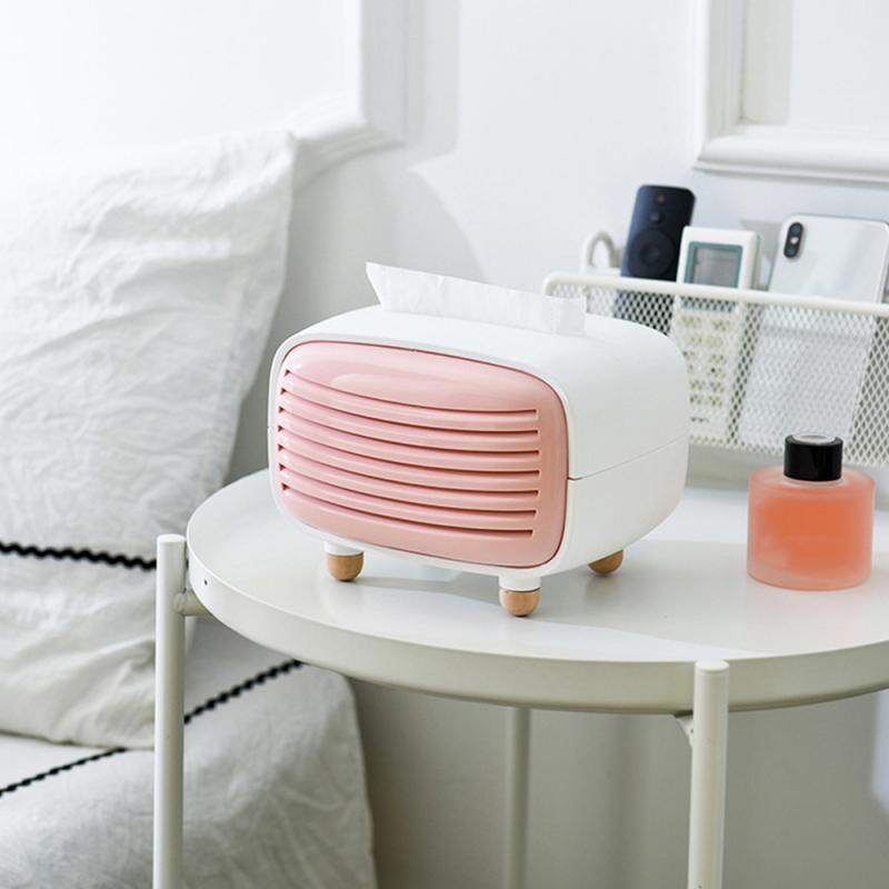 Nordic Wood Tissue Storage Box Paper Towel Dispenser With Bamboo Charcoal Bag Home Storage Decoration Kitchen Bathroom Tool