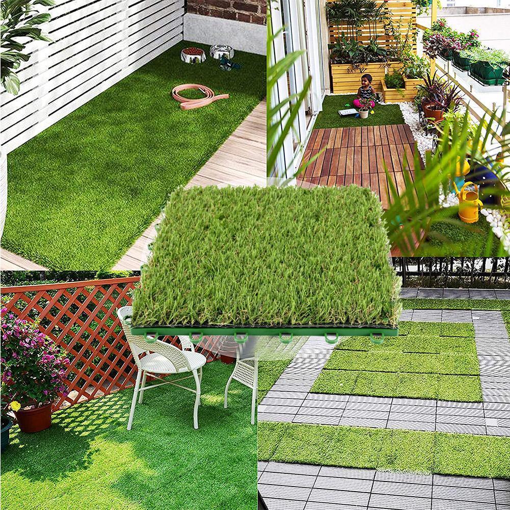 Tuinieren Kunstmatige Gazon Balkon Tuin Verfraaiing Decoratie Gazon Mat Met Bodemplaat Kan Worden Gesplitst